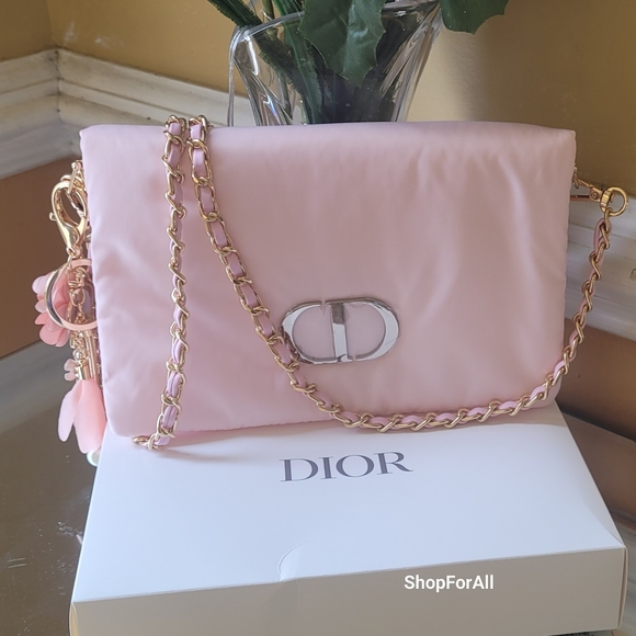 Dior Pastel Pink Clutch with Chain Strap - Picture 1 of 16
